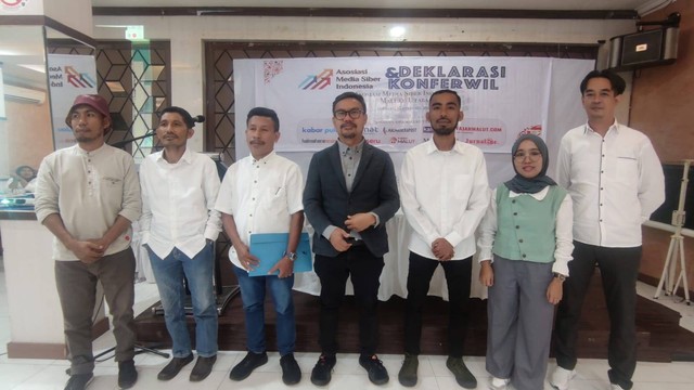 Pengurus Asosiasi Media Siber Indonesia (AMSI) Maluku Utara. Foto: Istimewa
