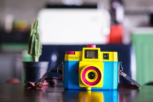 Kamera digital HOLGA berwarna (HOLGA 120GCFN) dengan lensa optik 1:8. Foto: enchanted_fairy/Shutterstock