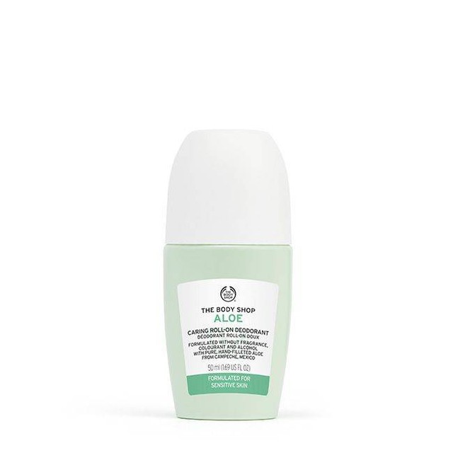 Ilustrasi The Body Shop Aloe Caring Roll On Deodorant. Foto: The Body Shop Official Websit
