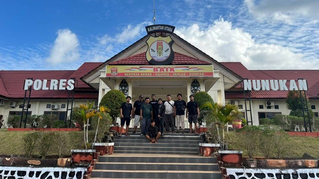 Tim Resmob Polres Wajo tangkap pelaku penikaman di Nunukan, Kalimantan Utara. Foto: Humas Polres Wajo
