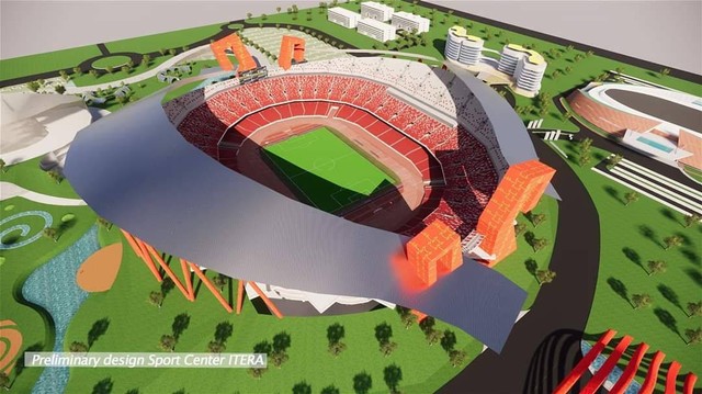 Desain Stadion Utama di Lampung Sport Center | Foto: ist