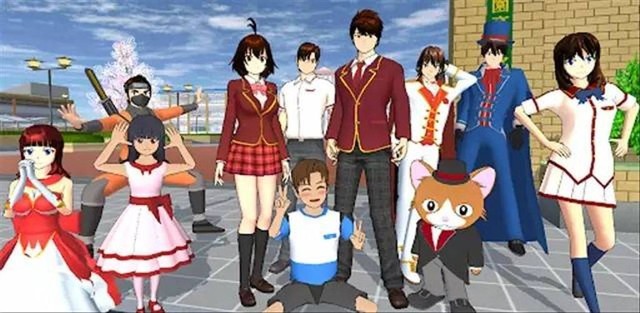 Tampilan karakter di Sakura School Simulator. Foto: Garusoft Development