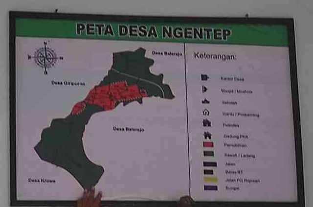 foto peta desa ngentep