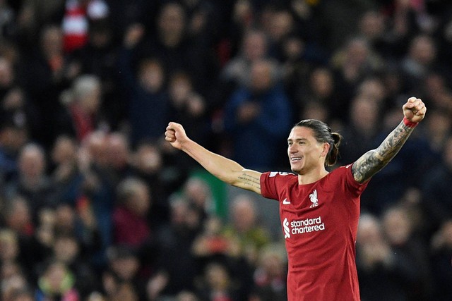 Striker Uruguay Liverpool, Darwin Nunez. Foto: Oli Scarff/AFP