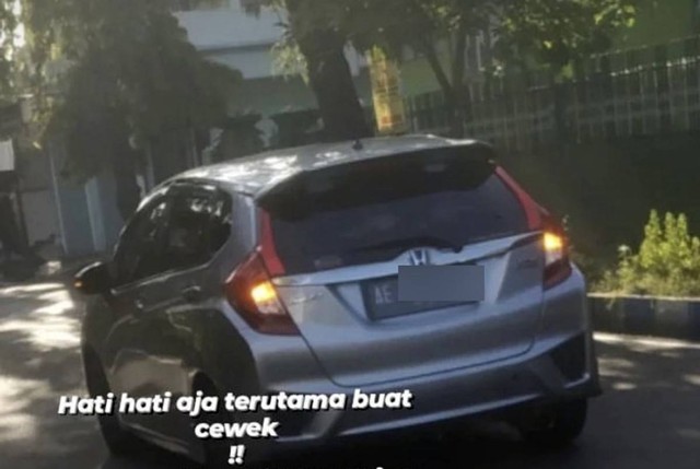 Viral Honda Jazz Disebut Dikemudikan Pria Telanjang di Ponorogo