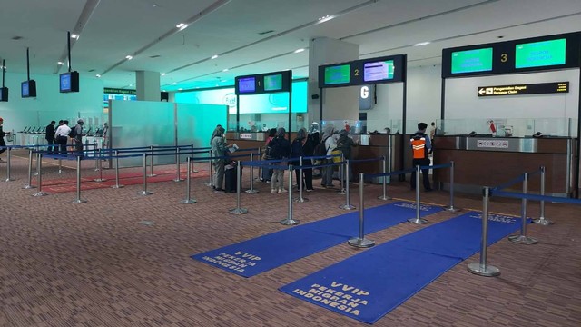 Antrean di loket online Terminal 3 Bandara Soetta sudah kembali normal. Foto: Kantor Imigrasi Kelas I Khusus TPI Soetta