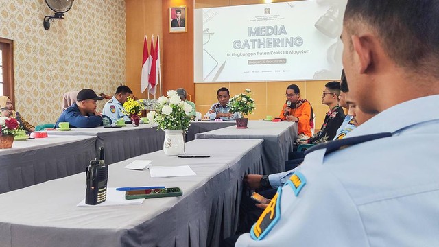 Media Gathering di Aula Rutan Magetan.  Foto : Humas Rutan Magetan