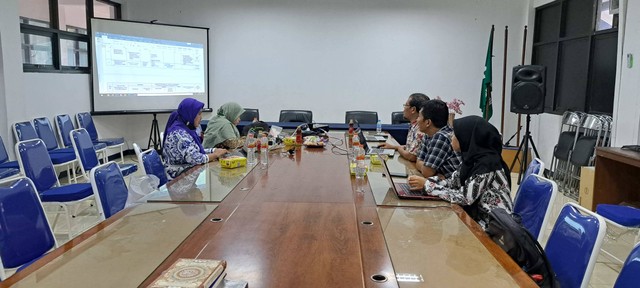 Suasana Pelaksanaan Audit Mutu Internal (AMI) Tahun 2021/2022 Prodi Teknik Industri