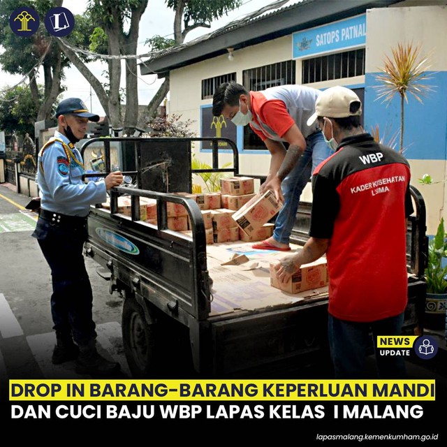  Keperluan Mandi dan Cuci Baju WBP Lapas Kelas I Malang Datang | dok.humaslapasmalang