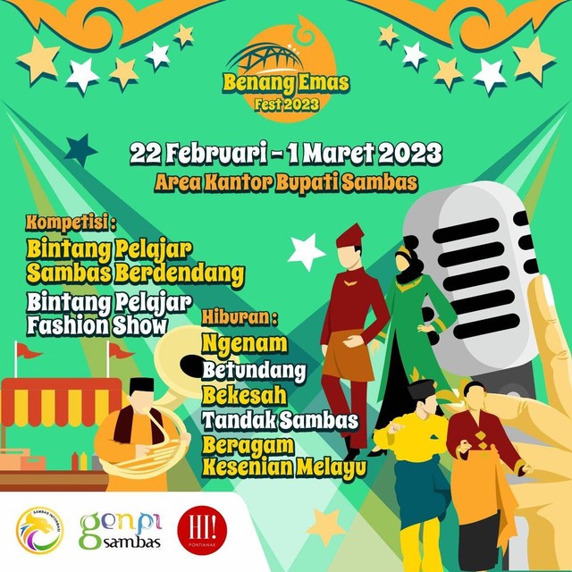 Festival Budaya Bintang Pelajar Kota Sambas 2023. Foto: Dok. Istimewa