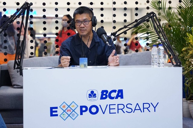 Kepala Satuan Kerja Bisnis, Retail Konsumer BCA Syariah, Dwidadi Sugito di  BCA Expoversary 2023 di ICE BSD.  Foto: BCA