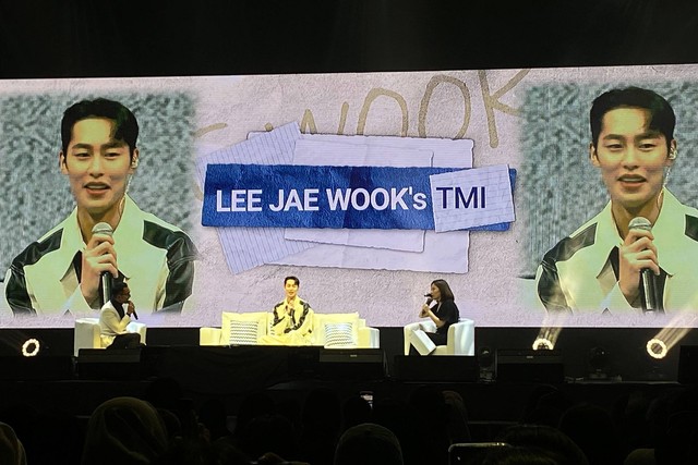 Aktor Korea Selatan Lee Jae Wook di 2023 Asia Tour Fan Meeting FIRST di The Kasablanka Hall, Jakarta, Sabtu (25/2/2023).  Foto: Judith Aura/kumparan