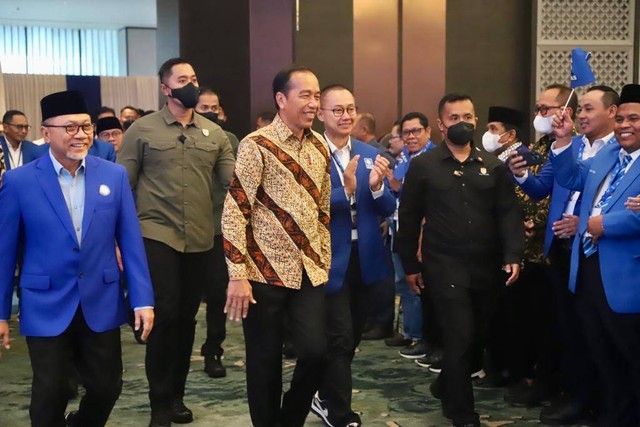 Presiden Joko Widodo hadiri Rakornas PAN di Hotel Padma Semarang, Minggu (26/2). dok. DPP PAN