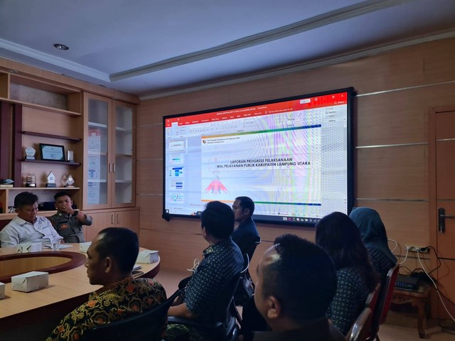 Rapat koordinasi di Ruang Rapat Sekda Lampung Utara