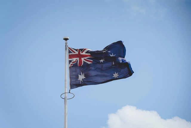 Ilustrasi bintang bendera Australia (Pexels).