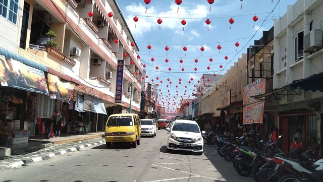 Kawasan kota tua di jalan Nusantara Karimun, Kabupaten Karimun, akan direvitalisasi. Foto: Khairul S/kepripedia.com