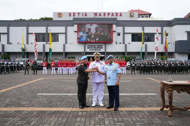 Panglima TNI Pimpin Sertijab Danpaspampres Foto: Mabes TNI