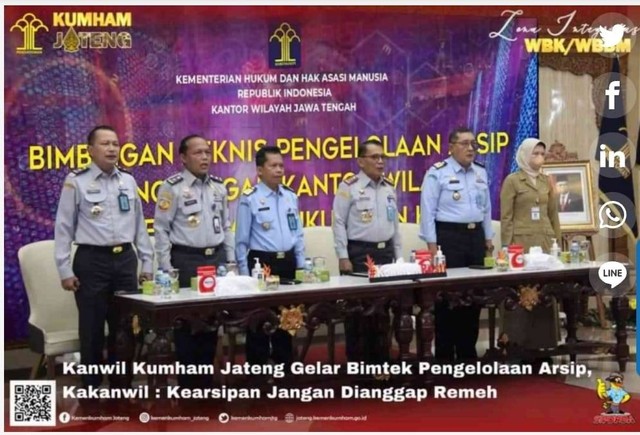 Kanwil Kemenkumham Jateng Gelar Bimtek Pengelolaan Arsip | Kumparan.com