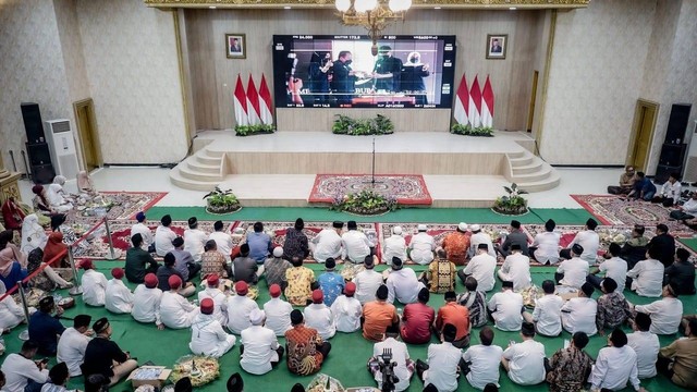 Bupati Jember Hendy Siswanto menggelar acara tasyakuran untuk memperingati dua tahun masa pemerintahannya di Aula Wahya Wibawa Graha pada Minggu (26/2/2023). Foto: Pemkab Jember