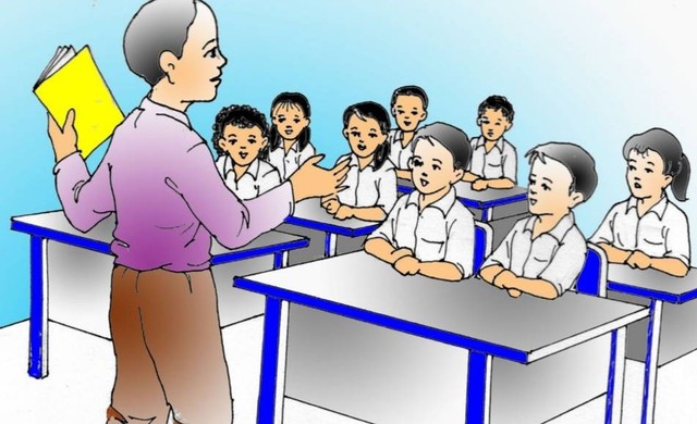 Ilustrasi proses belajar mengajar di sekolah, Istimewa