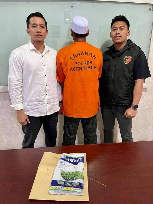 Pemilik kambing berinisial SY ditangkap Polres Aceh Timur. Foto: Polisi
