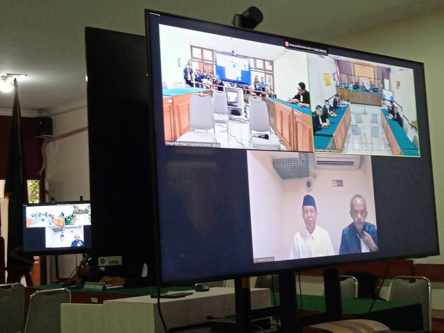 SUasana sidang suap eks Wali Kota Yogyakarta, Haryadi Suyuti. Foto: erfanto/Tugu Jogja