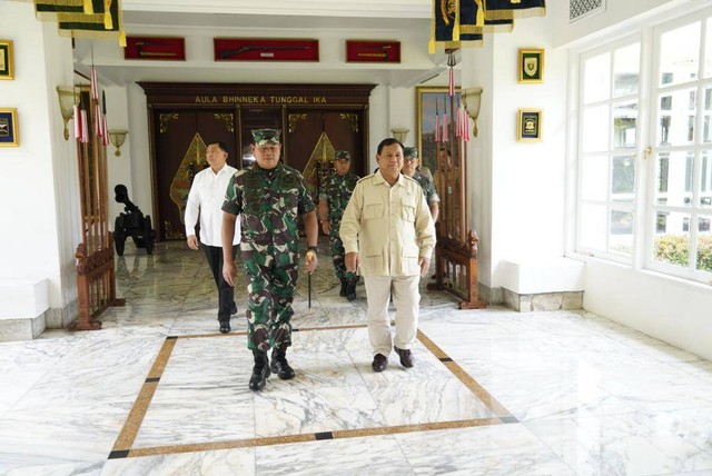 Panglima TNI Temui Menhan RI Foto: Mabes TNI