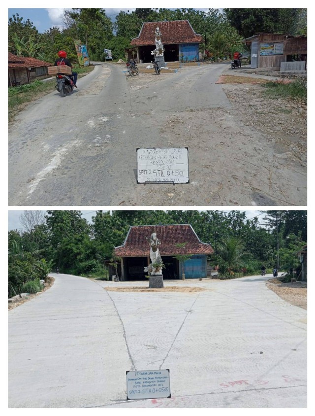 Jalan Lingkar Kota (JLK) Wonogiri sebagai salah satu jalan yang diperbaiki di masa kepemimpinan Ganjar Pranowo. Foto: Dok. Istimewa