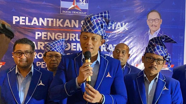 Ketua Umum Partai Demokrat, Agus Harimurti Yudhoyono saat di Mamuju. Foto: Sugiarto Albert/SulbarKini