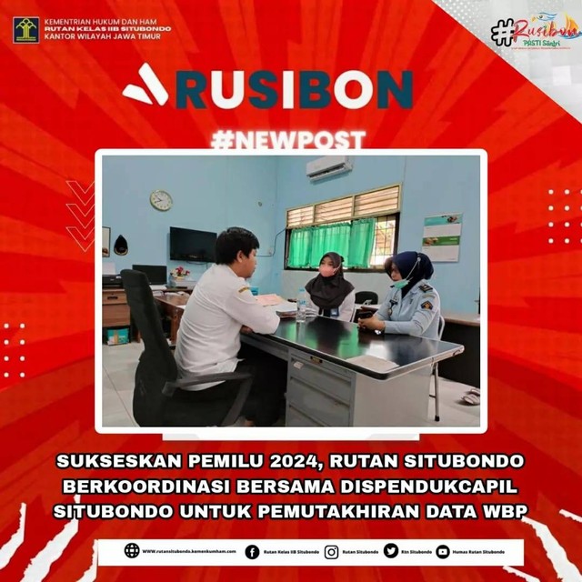 Sukseskan Pemilu 2024, Rutan Situbondo Berkoordinasi Bersama ...