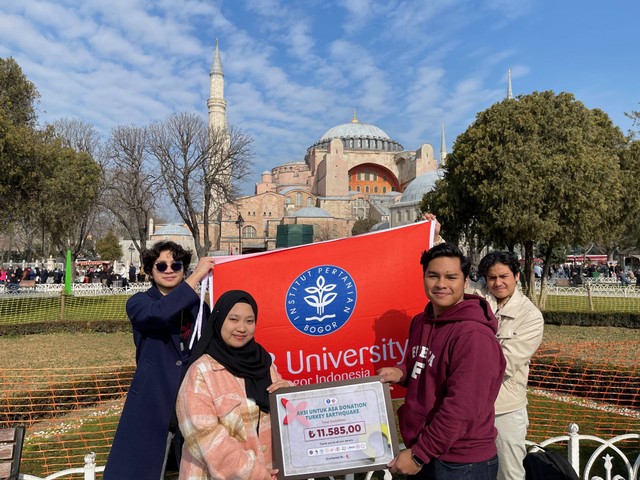 Mahasiswa IPB University Galang Dana 11,585.00 TRY untuk Korban Gempa Turki