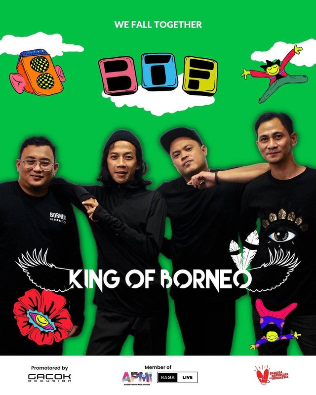 Band asal Kapuas Hulu, King of Borneo. Foto: Instagram @blessthisfest