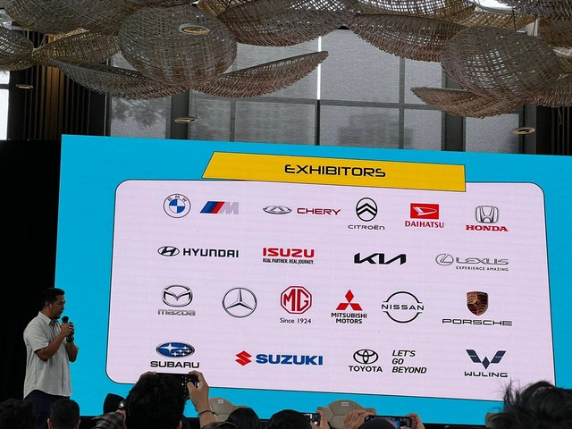 Daftar brand yang berpartisipasi Gaikindo Jakarta Auto Week (GJAW) 2023. Foto: Sena Pratama/kumparan