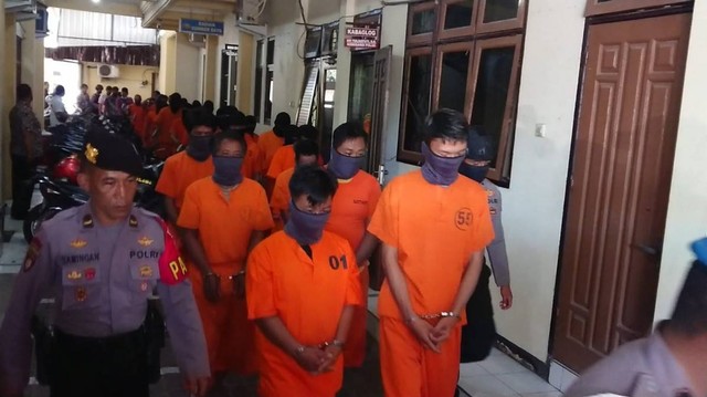 Bikin Onar dan Lakukan Pengeroyokan di Tulungagung, Puluhan Pesilat Diringkus