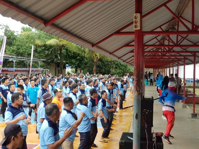 Keseruan Senam Pagi WBP, Kalapas Takalar: Tubuh Bugar, Pikiran Sehat