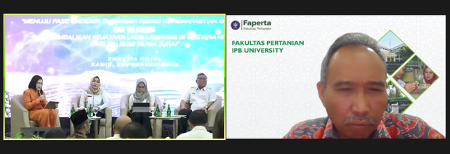 Lampung Economic Update, Dekan Fakultas Pertanian IPB Bahas Revitalisasi Lada