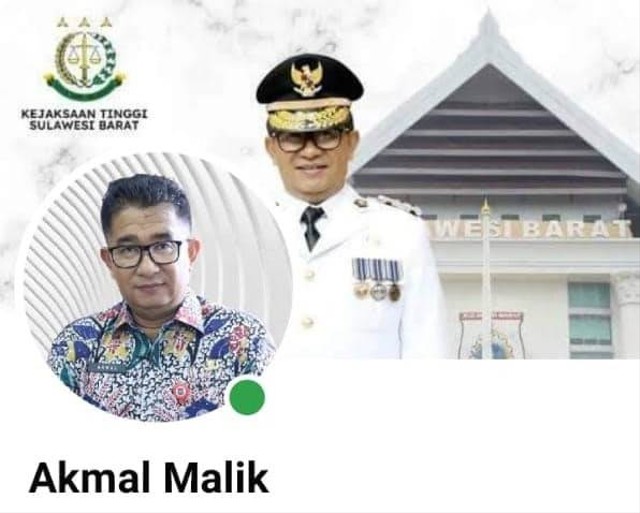 Akun Facebook yang mencatut nama Penjabat Gubernur Sulbar, Akmal Malik. Foto: Tangkapan Layar