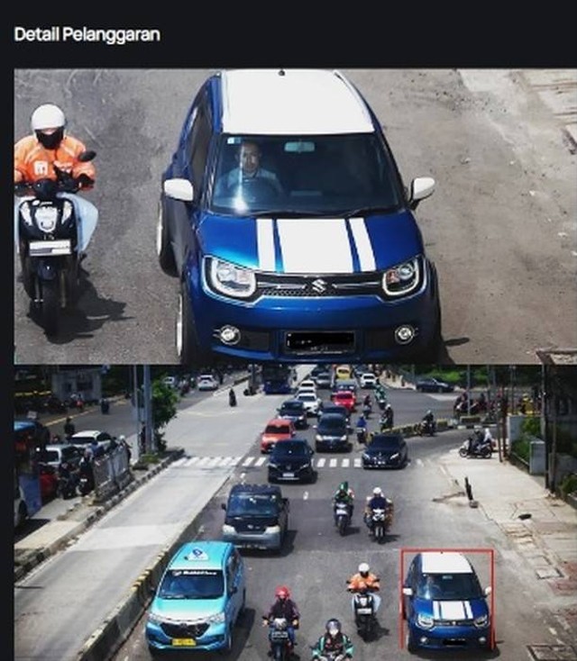 Dit Lantas Polda Metro Jaya melakukan penindakan dengan menggunakan Kamera E-TLE Statis kepada Pengemudi yang tidak menggunakan Sabuk Pengaman di Check Point Gunung Sahari Jakarta Pusat. Foto: Instagram/@tmcpoldametrojaya