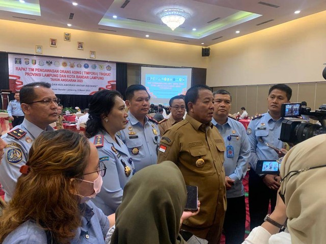 Gubernur Lampung memberi tanggapan terkait pelaksanaan Rapat TIMPORA 