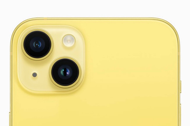 iPhone 14 warna kuning. Foto: https://www.apple.com/