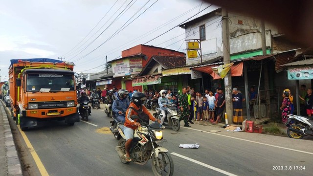 Seorang pelajar meninggal akibat terlibat kecelakaan di Natar, Lampung Selatan. | Foto: Dok Satlantas Polres Lampung Selatan