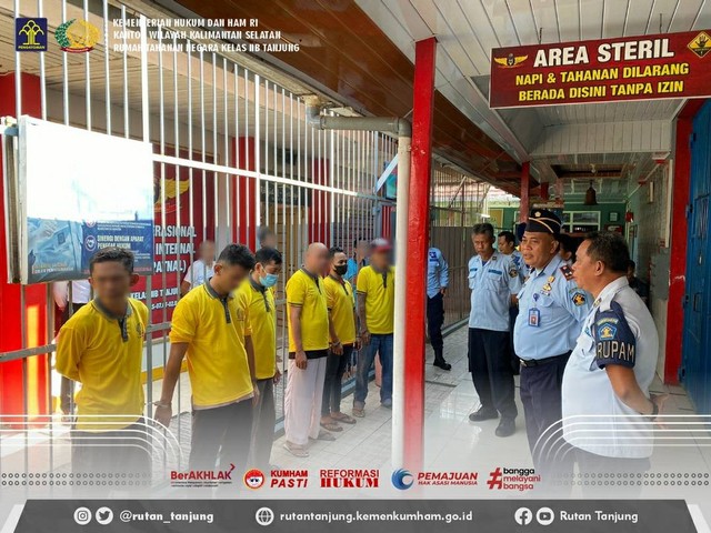 Jaga Stabilitas Keamanan dan Ketertiban, Rutan Tanjung Kirim 13 Orang Narapidana (11832)