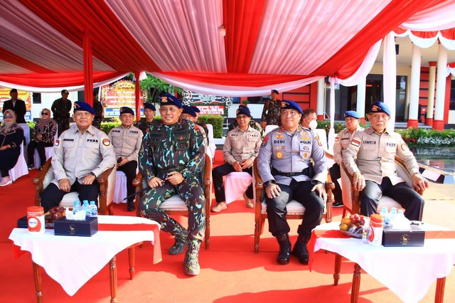 Korps Brimob Polri resmikan struktur organisasi baru. Foto: Brimob Polri