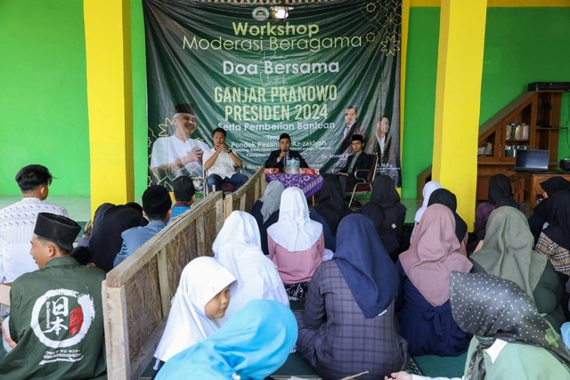 Santri Dukung Ganjar Jabar Gelar Workshop Moderasi Beragama Foto: Dok. Istimewa