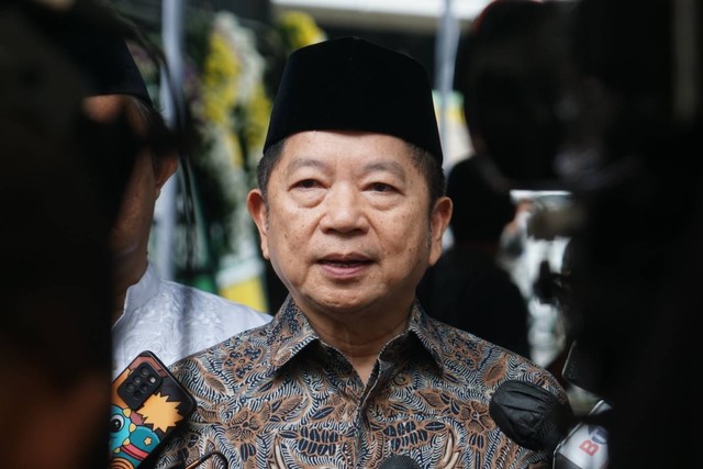Kepala Bappenas Suharso Monoarfa di kediaman KSP Moeldoko, Jakarta, Minggu (12/3).
 Foto: Iqbal Firdaus/kumparan