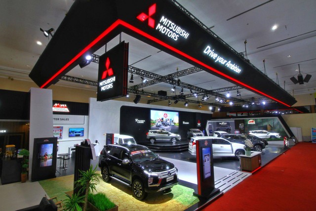 Booth  GAIKINDO Jakarta Auto Week (JAW) 2023. Foto: dok. Mitsubishi Motors