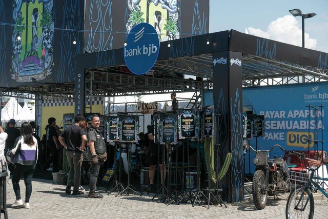 Booth Bank BJB di BBQ RIDE 2023. Foto: dok. Bank BJB