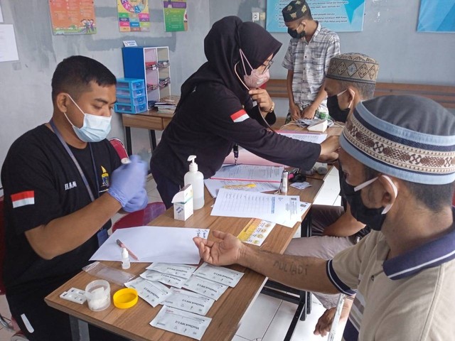 Pelayanan Kesehatan Pemasyarakatan Proaktif di Rumah Tahanan Negara Kelas IIB Pasangkayu. Foto: Rutan Pasangkayu/dok (15/03)