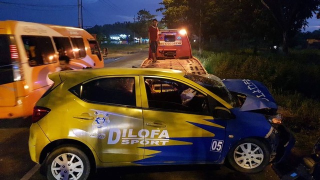 Mobil Brio Tabrak Truk Parkir di Akses Suramadu, Begini Kondisi Penumpangnya