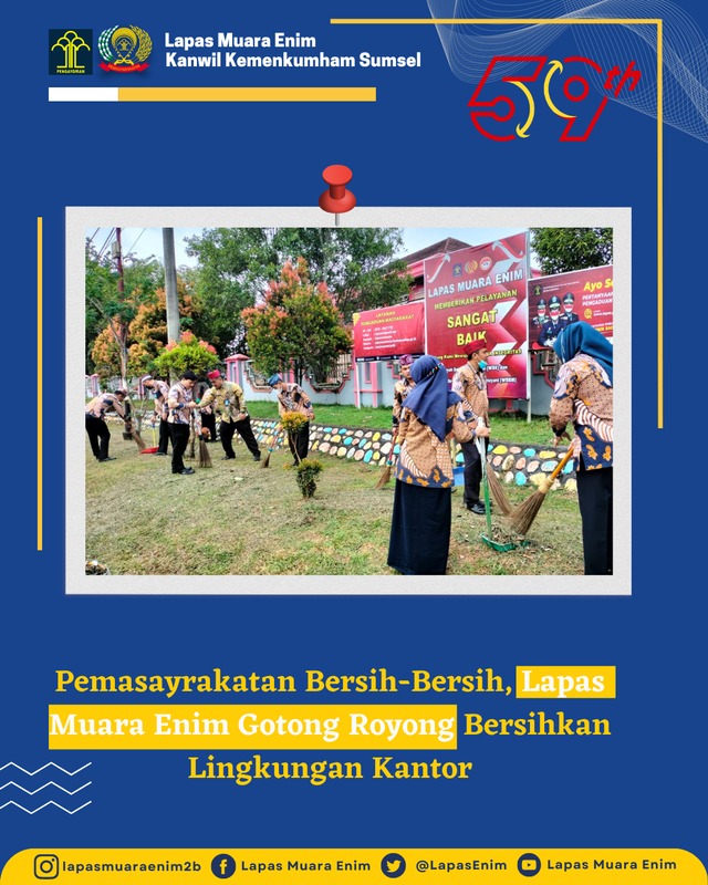 lapas-muara-enim-gotong-royong-bersihkan-lingkungan-kantor-kumparan